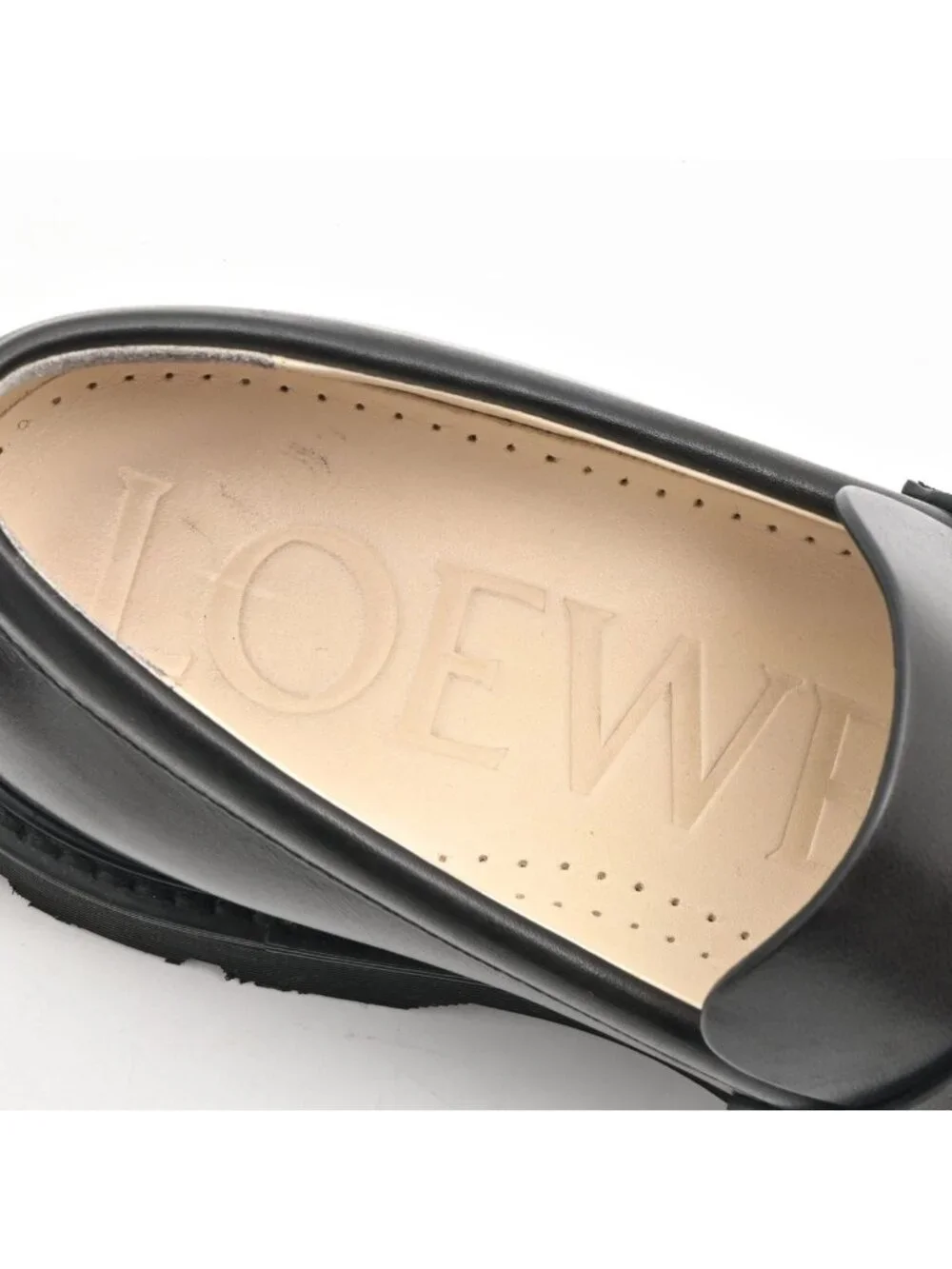 Loewe Loafers Black Leather